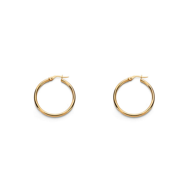 Orecchini Cerchi 24x2 mm Oro Giallo 18K