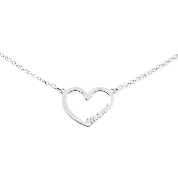 Collana Cuore Mama Argento Sterling 925